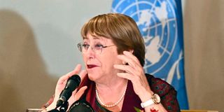 UN Rights Commissioner Michelle Bachelet