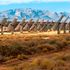 Rows of solar panels in Western Cape, South Africa. 