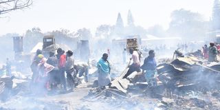 Isiolo Market fire