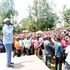 Azimio presidential candidate Raila Odinga addressing campaign in Kakamega county.