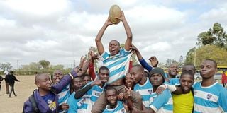 Mogoyuet Secondary School rugby team players