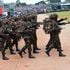 KDF Soldiers marching at Uhuru Gardens