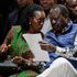 Azimio La Umoja One Kenya Coalition Party running mate Martha Karua and presidential candidate Raila Odinga.