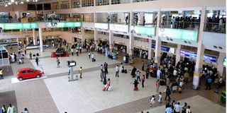Muritala Muhammed International Airport in Lagos, Nigeria. 