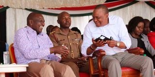 President Uhuru Kenyatta and President-elect William Ruto 