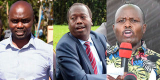 Governors Wisley Rotich (Elgeyo Marakwet), Benjamin Cheboi (Baringo) and George Natembeya (Trans Nzoia).