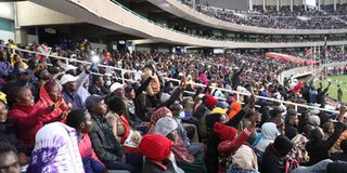 Kenyans at Kasarani Stadium
