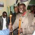 Dr William Ruto receiving a leadership baton from Koitalel Samoei's descendants in Kapsisiywa location, Nandi county in 2019