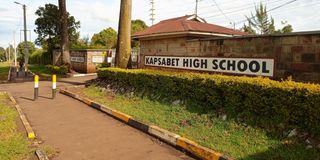 Kapsabet Boys High School gate