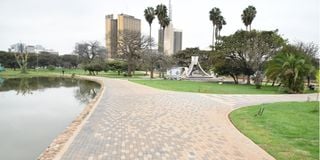 A view of the refurbished Uhuru Park in Nairobi.
