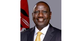 Dr William Ruto's official presidential portrait.