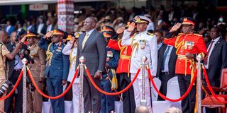 President William Ruto during his inauguration ceremony at Moi International Sports Centre, Kasarani