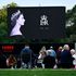 People gather in Hyde Park where the State Funeral Service of Britain's Queen Elizabeth II
