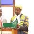 Two term Turkana North MP Christopher Nakuleu being sworn in as the third Speaker of the Turkana County Assembly