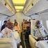 Deputy President and other leaders aboard a Kenya Airforce jet.