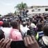 President William Ruto addresses residents of Homabay town