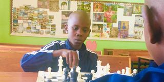 Junior chess player Christian Mwamba Mugambi