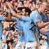 Manchester City players celebrate