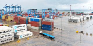 Mombasa port containers cargo photo
