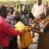 Turkana Governor Jeremiah Lomorukai kicking off relief food distribution programme for Turkana East