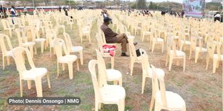 Empty chairs Madaraka Day celebrations Uhuru Gardens Ruto