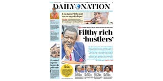 The Daily Nation headline on October 18, 2022