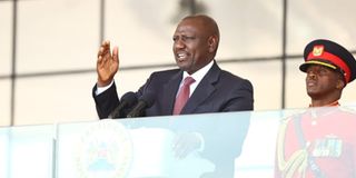 President William Ruto speaks speech mashujaa day