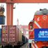 A cross-border e-commerce freight train 