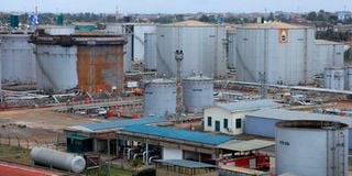 Kenya Pipeline Company petroleum storage facility in Industrial area, Nairobi.