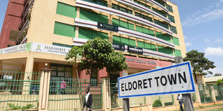 Eldoret town. There is a push to elevate the town to a city status.