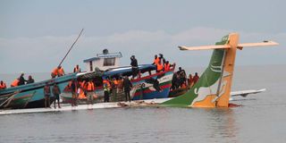 Precision Air crash lake victoria photo rescuers