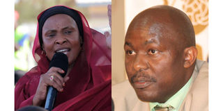 Isiolo Senator Fatuma Dullo and Nyamira Senator Okong’o Omogeni.