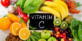 Rainbow-coloured fresh fruits and vegetables are great sources of vitamin C.