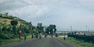 entrance of Goma, provincial capital of North Kivu