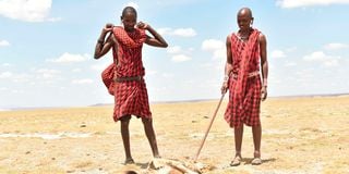 Maasai men