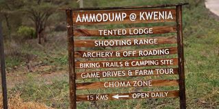 Ammodump Kwenia shooting range 