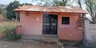 Liquid Pub in Kacheliba where a police officer in the company of an assistant county commissioner shot a barmaid