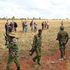 Police try to stop members of the Sirikwa Squatters Group 