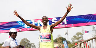Vincent Ng'etich wins Nakuru City Half Marathon
