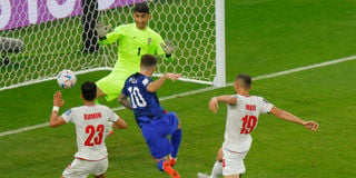 USA's Christian Pulisic scores against Iran
