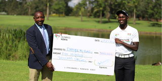 NOC-K SG Francis Mutuku awards Daniel Kiragu Olympic scholarship