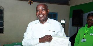 Alphonse Musyimi Mukwaiyu won the Kyome/Thaana ward by-election