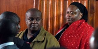 Jimmy Mutuku Kiamba and Wanjiru Ndegwa at Milimani Law Court