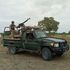 Kenya Defence Forces soldiers on patrol at Kotile within Boni forest on the border of Lamu and Garissa