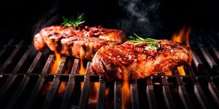 steak roasting 