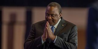 Former President Uhuru Kenyatta. 