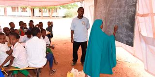 Mr Abdi Mahat, a teacher at Hormuud Primary Secondary School in Ifo-II Refugee Camp