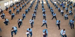 KCSE exam candidates