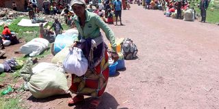 Congolese refugees flee due to fighting