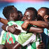 Nzoia Sugar players celebrate a goal 